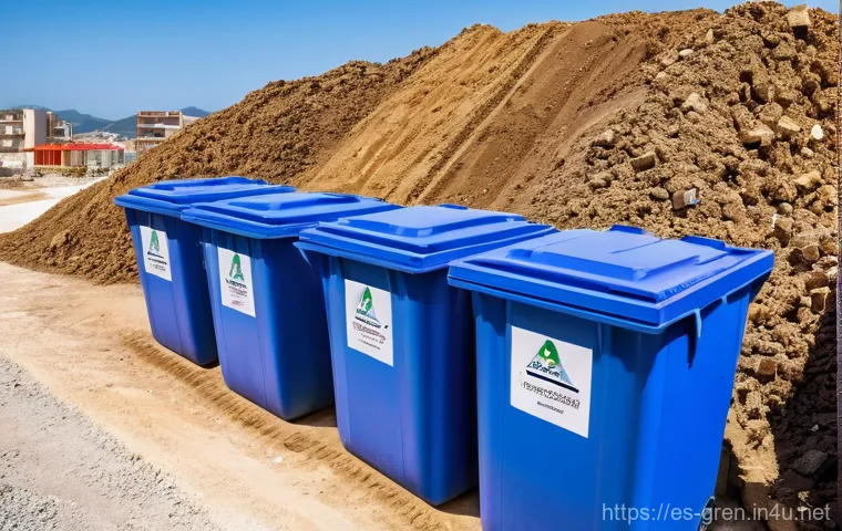 친환경 건축 공사 현장 관리 팁 - **Sustainable Waste Management on an Andalusian Construction Site**
    A vibrant and active constru...